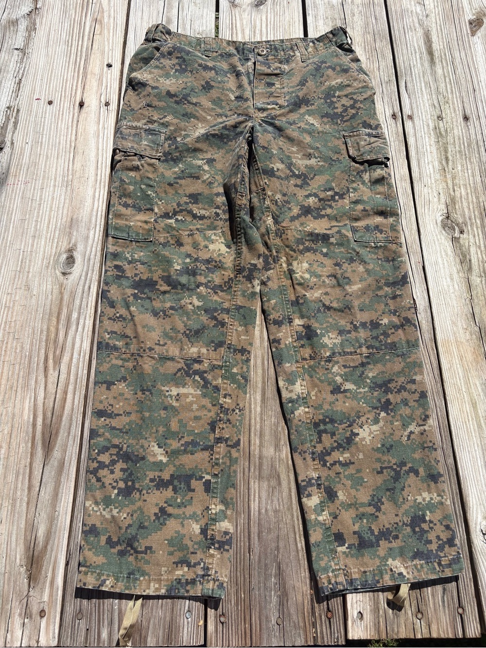 Tru-Spec Woodland Digital MARPAT Camo Tactical Cargo Pants size Medium Regular